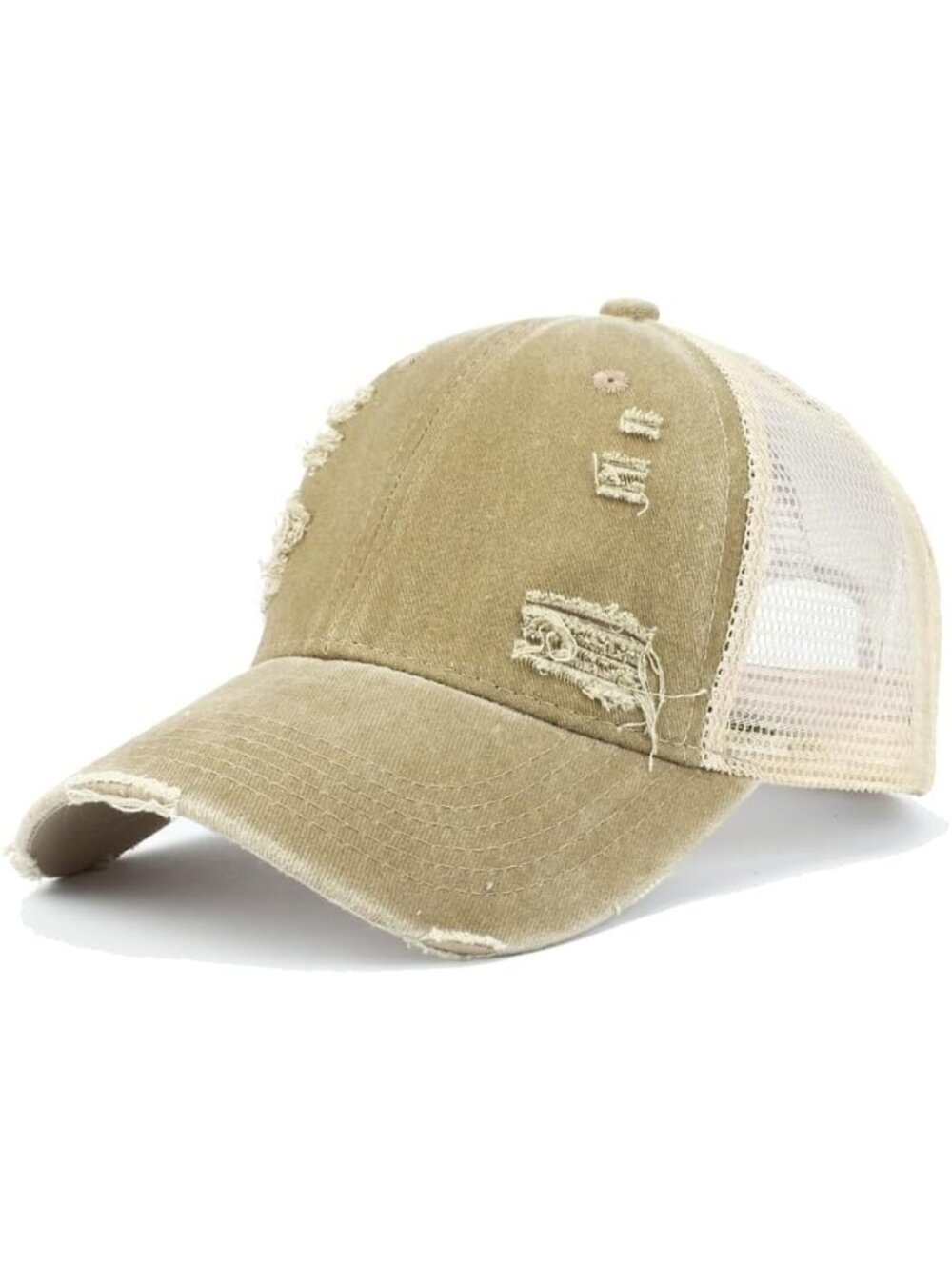 Unisex Halloween Distressed Khaki Rucker Hat Adjustable Sportswear Baseball Cap